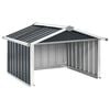 vidaXL Capanno per Robot Tosaerba 92x97x63cm Acciaio Zincato Antracite