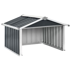 vidaXL Capanno per Robot Tosaerba 92x97x63cm Acciaio Zincato Antracite