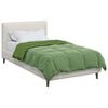 vidaXL Duvet Estivo Trapuntato Verde 140 x 200 cm Microfibra