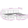vidaXL Set Salotto da Giardino 5 pz in Legno Massello di Pino