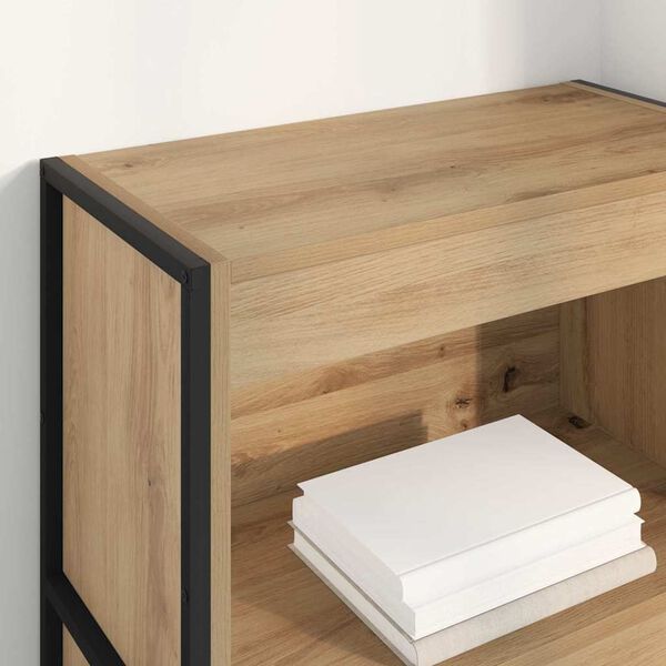 vidaXL Armadio per Libri Rovere Artigianale 80 x 30 x 155 cm