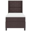 vidaXL Letto a Sorgente LED Marrone Scuro 80 x 200 cm Tessuto