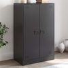 vidaXL Credenza Nera 67x39x107 cm in Acciaio