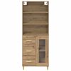 vidaXL Credenza con cassetto Rovere artigianale 69,5 x 34 x 180 cm