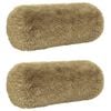 vidaXL Cuscino con cuscino HEERLEN 2 pz Grigio Chiaro Fleece PV