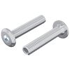 vidaXL Vite di Blocco Tinta unita 2 pz Argento M6 x 30 mm Acciaio