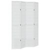 vidaXL Divisorio Ambienti 4Pannelli Bianco Legno Massello di Paulownia