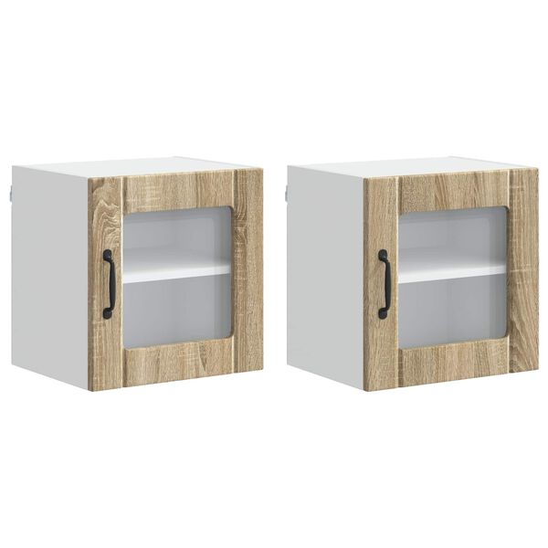 vidaXL Mobile da cucina 2 pcs Rovere Sonoma 40 x 31 x 40 cm