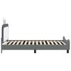 vidaXL Struttura letto bambini con testata Grigio chiaro 90 x 190 cm