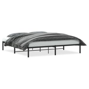 vidaXL Giroletto in Metallo Nero 200x200 cm