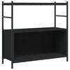 vidaXL Libreria Nera 80x30x78,5 cm in Legno Multistrato e Ferro