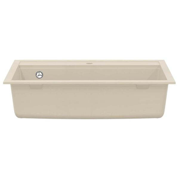 vidaXL Lavello da Cucina in Granito Vasca Singola Beige