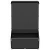 vidaXL Mangiatore per conigli Nero 17,5 x 26 x 28,5 cm