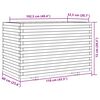 vidaXL Fioriera da Giardino 110x60x72 cm in Legno di Pino Impregnato