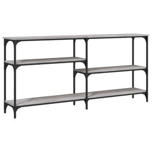 vidaXL Tavolo Consolle Grigio Sonoma 160x29x75 cm in Legno Multistrato