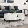 vidaXL Tavolino da Salotto Bianco 90x60x35 cm in Legno Multistrato