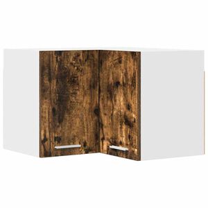 vidaXL Armadio pensile Rovere Affumicato e Bianco 57 x 57 x 40 cm