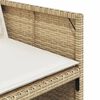 vidaXL Set da Pranzo da Giardino 5 pz con Cuscini Beige in Polyrattan