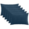 vidaXL Federa 6 pz HEERLEN Blu navy 30 x 50 cm corduroy
