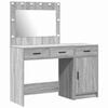 vidaXL Tavolo da Trucco 2 pz Grigio 40 x 41 x 75 cm