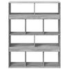 vidaXL Libreria Grigio Sonoma 100x33x125,5 cm in Legno Multistrato