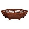 vidaXL Focolare Ruggine 80 x 80 x 23 cm Acciaio Corten