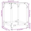 vidaXL Tavolini con Piano in Vetro Trasparente 2 pz 30x30x40cm Acciaio