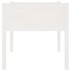 vidaXL Fioriera da Giardino Bianca 70x70x70 cm Legno Massello di Pino