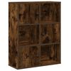 vidaXL Libreria Rovere Fumo 60x24x76,5 cm in Legno Multistrato