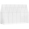 vidaXL Gabbia per Conigli Argento 300 x 100 x 210 cm Acciaio zincato