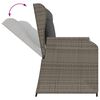 vidaXL Set Divani da Giardino 5 pz con Cuscini in Polyrattan Grigio