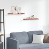 vidaXL Scaffale da parete 2 pcs Rosso 60 x 9 x 3 cm Legno multistrato
