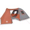 vidaXL Tenda Familiare a Cupola 6 Persone Arancione Impermeabile