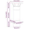 vidaXL Estensione Camino Argento 35 x 35 x 65 cm Acciaio inossidabile