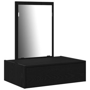 vidaXL Tavolo da Trucco Nero 60 x 40 x 70 cm Legno multistrato
