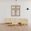 vidaXL Set Divani da Giardino 6 pz in Legno Massello di Pino