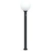 vidaXL Lampada a paletto con sensore 120 cm Nera IP44