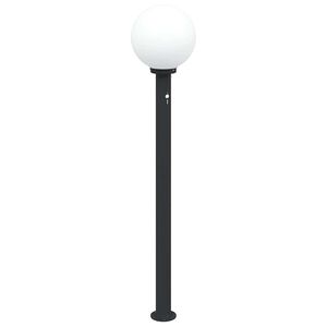 vidaXL Lampada a paletto con sensore 120 cm Nera IP44