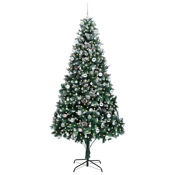 vidaXL Albero di Natale artificiale con 300 LED Verde 240 cm