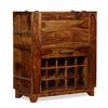 vidaXL Mobile Bar in Legno Massello di Acacia 85x40x95 cm