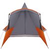 vidaXL Tenda Teepee con tetto Grigio e arancione 720 x 465 x 295 cm