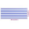 vidaXL Paravento da Balcone Blu e Bianco 75x300 cm in HDPE