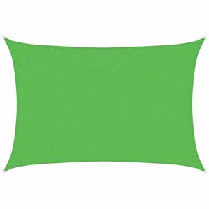 vidaXL Vela Parasole 160 g/m&sup2; Verde Chiaro 2x2,5 m in HDPE