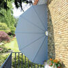 vidaXL Tenda Laterale per Terrazza Pieghevole Grigio 200 cm
