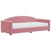 vidaXL Divano Letto con Materasso Rosa 90x200 cm in Velluto