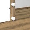 vidaXL Tavolo da Trucco Rovere artigianale 100 x 40 x 130 cm