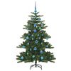 vidaXL Albero di Natale Artificiale con Rami Pieghevoli Verde 150 cm