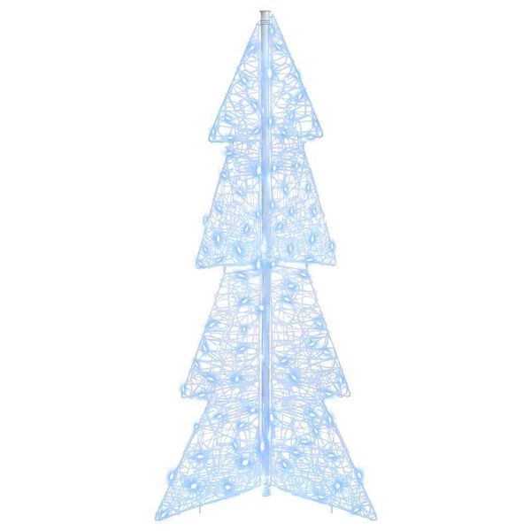 vidaXL Albero di Natale con 100 LED Bianco Freddo 120 cm Acrilico