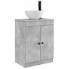 vidaXL Mobile da bagno con lavabo Grigio Cemento 54 x 35 x 83 cm