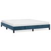 vidaXL Giroletto senza Materasso Blu Scuro 180x200 cm in Velluto